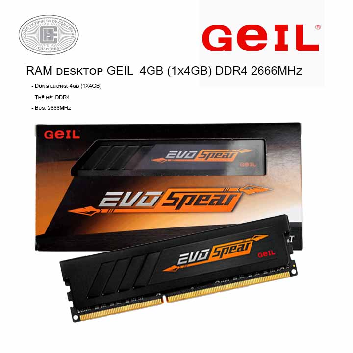 RAM desktop GeIL EVO Spear (2x8GB) DDR4 2400MHz (GSB416GB2400c17DC)