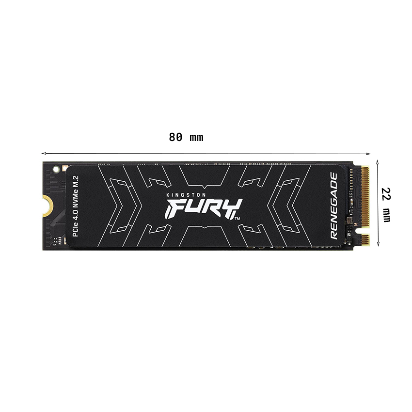 Ổ CỨNG SSD KINGSTON FURY RENEGADE 500GB NVME M.2 2280 PCIE GEN 4 X 4 (ĐỌC 7300MB/S, GHI 3900MB/S)-(SFYRS/500G)