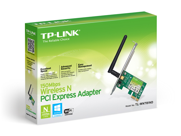 TP-LINK Wireless PCI Express/PCI Adapter - Bộ chuyển đổi PCI Express Không dây Chuẩn N 150Mbps - TL-WN781ND