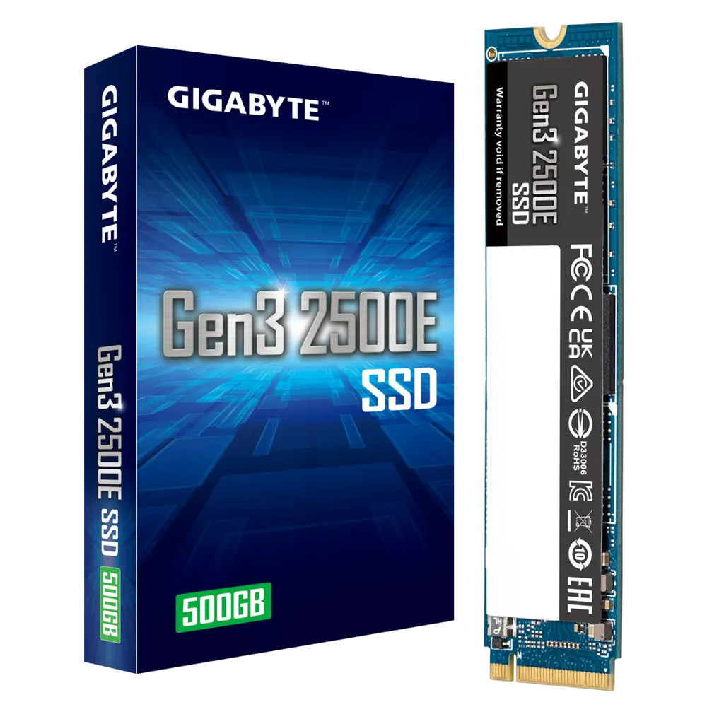SSD GIGABYTE 2500E 500GB M2 2280 NVMe gen3x4 ( G325E500G )