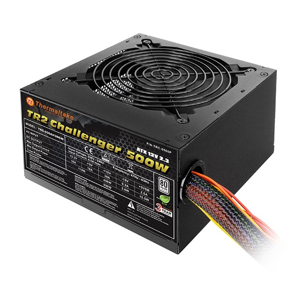 Nguồn THERMALTAKE TR2 CHALLENGER 500W/80PLUS WHITE (TRC-0500P)