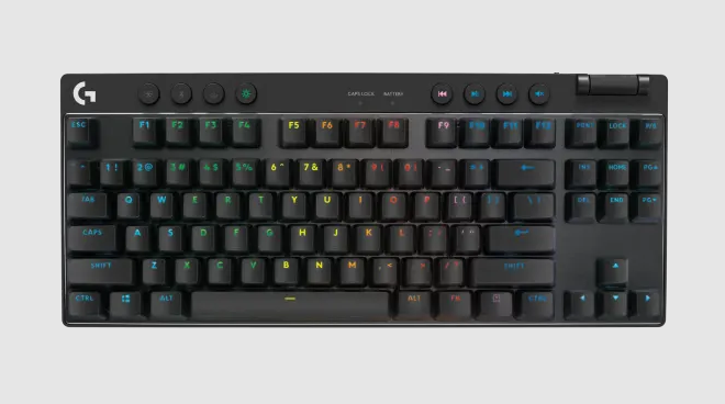 Bàn phím không dây Logitech Pro X TKL Light Speed Tactile Black