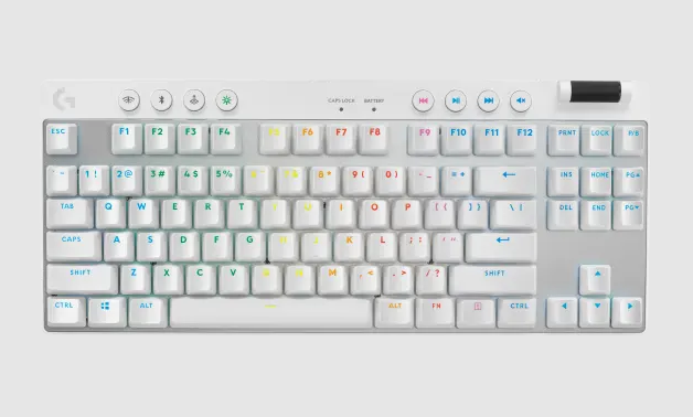 Bàn phím không dây Logitech Pro X TKL Light Speed Tactile White