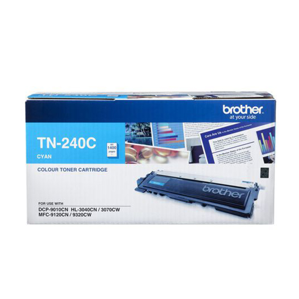 Mực hộp máy in laser Brother TN-240C - Cyan - Dùng cho máy Brother HL-3040CN/ HL-3070CW/ DCP-9010CN/ MFC-9120CN/ 9320CW