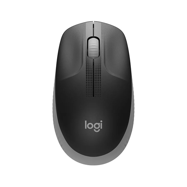 Chuột không dây Logitech Quang M190 (Đen viền xám)