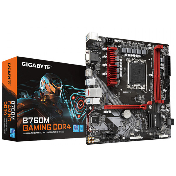 Mainboard Gigabyte B760M GAMING DDR4 (Intel B760/ LGA 1700/ M-ATX/ 2 khe ram/ DDR4/ Lan)