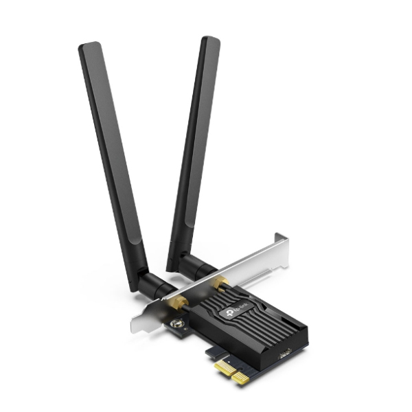 Cạc mạng không dây TP-Link PCI-E Archer TX55E (Chuẩn AX/ AX3000Mbps/ 2 Ăng-ten ngoài/ Bluetooth)