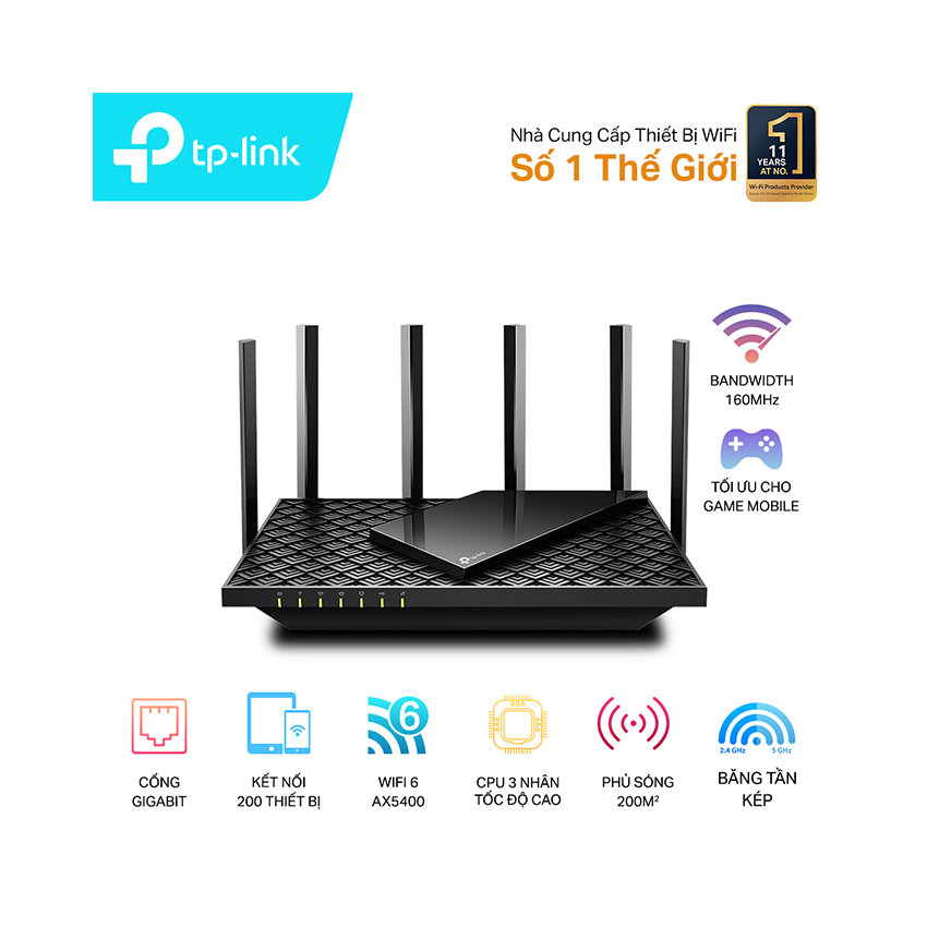 BỘ PHÁT WIFI TP-LINK ARCHER AX73 (WI-FI 6 GIGABIT BĂNG TẦN KÉP)