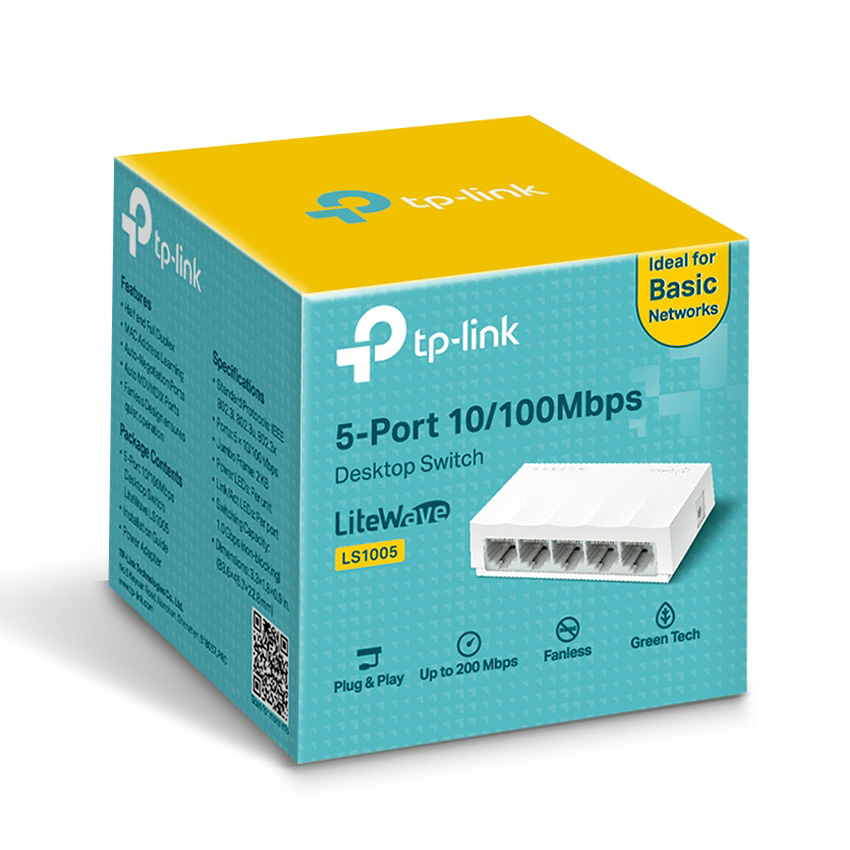 SWITCH TP-LINK LS1005 5 PORT 10/100MBPS VỎ NHỰA