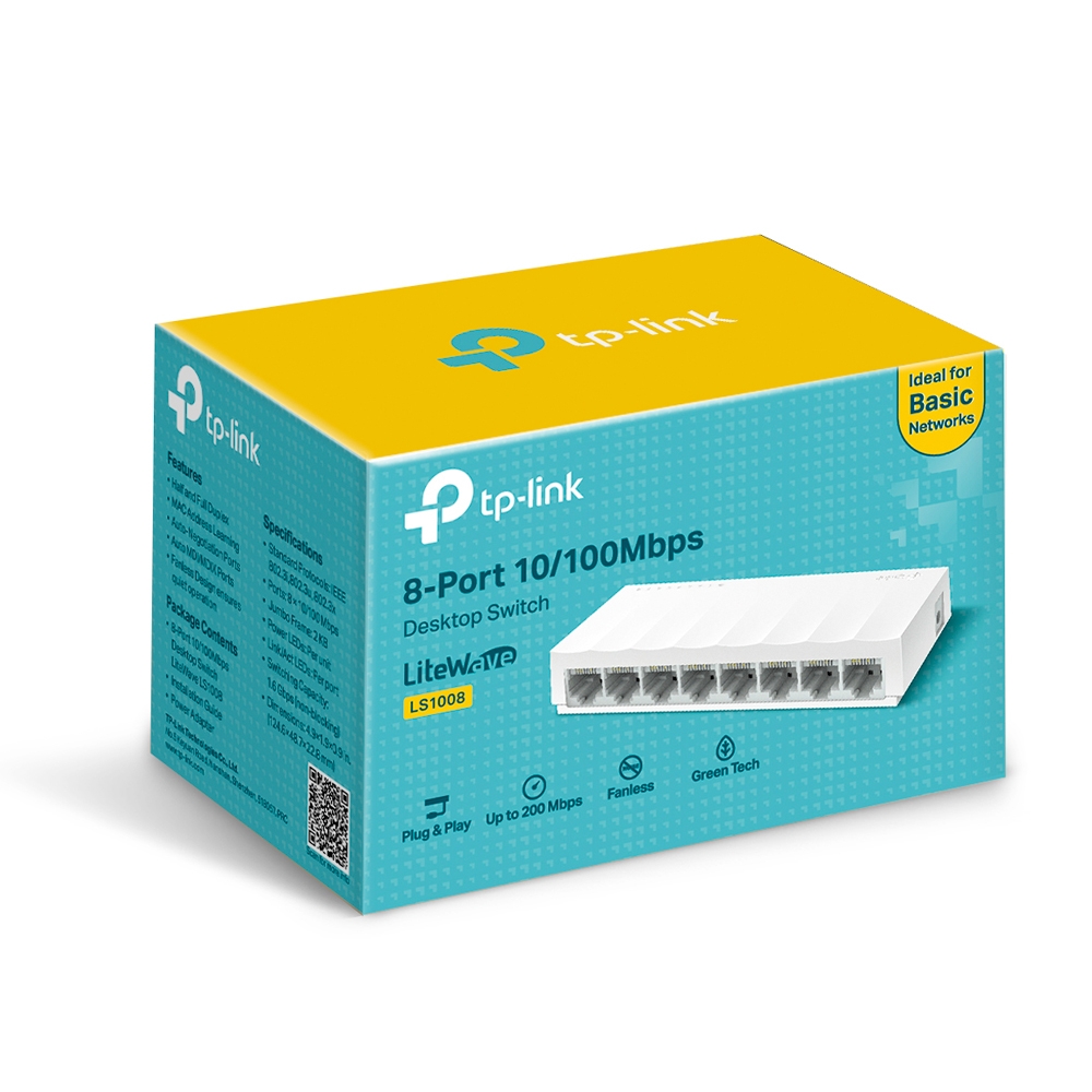 SWITCH TP-LINK LS1008 8 PORT 10/100MBPS VỎ NHỰA