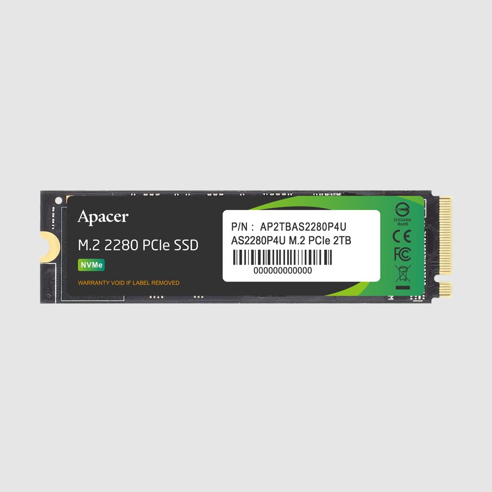 SSD Apacer AS32280P4U NVME GEN 3 1TB 