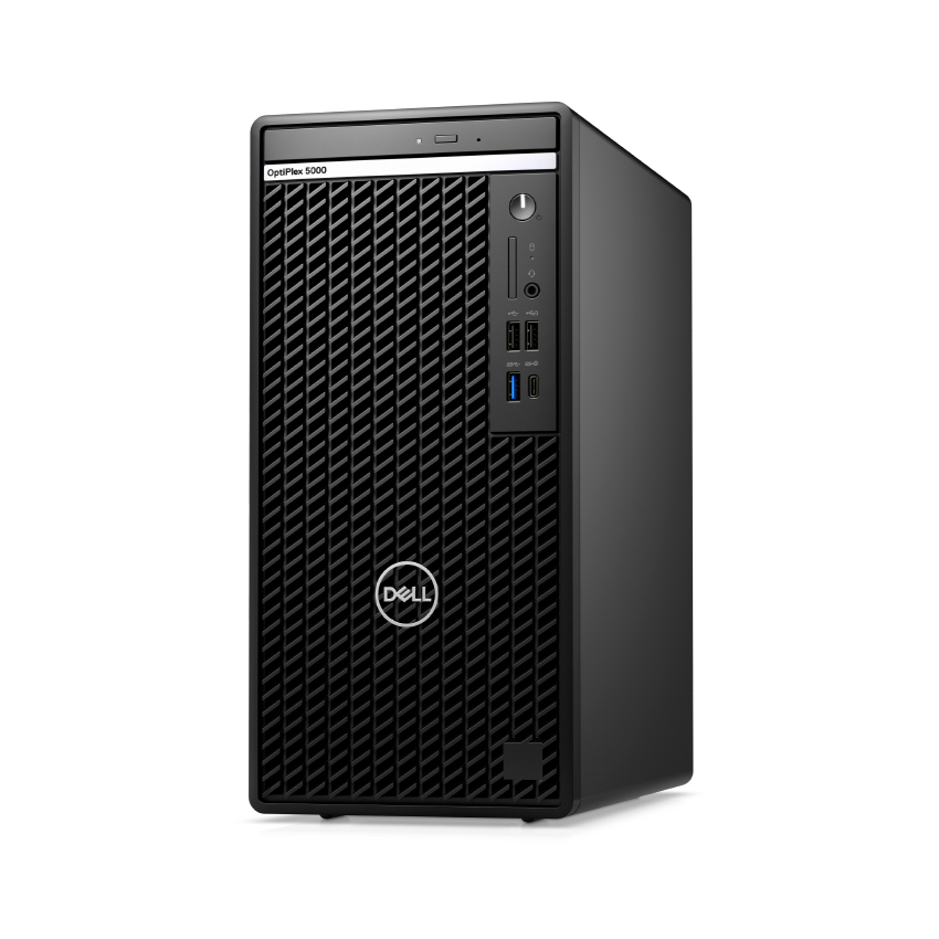 Máy tính để bàn Dell OptiPlex 5000 Tower, i5-12500, 4GB, 256GB SSD, DVDRW, Intel UHD Graphics 770, KB, M, Ubuntu, 3Y WTY