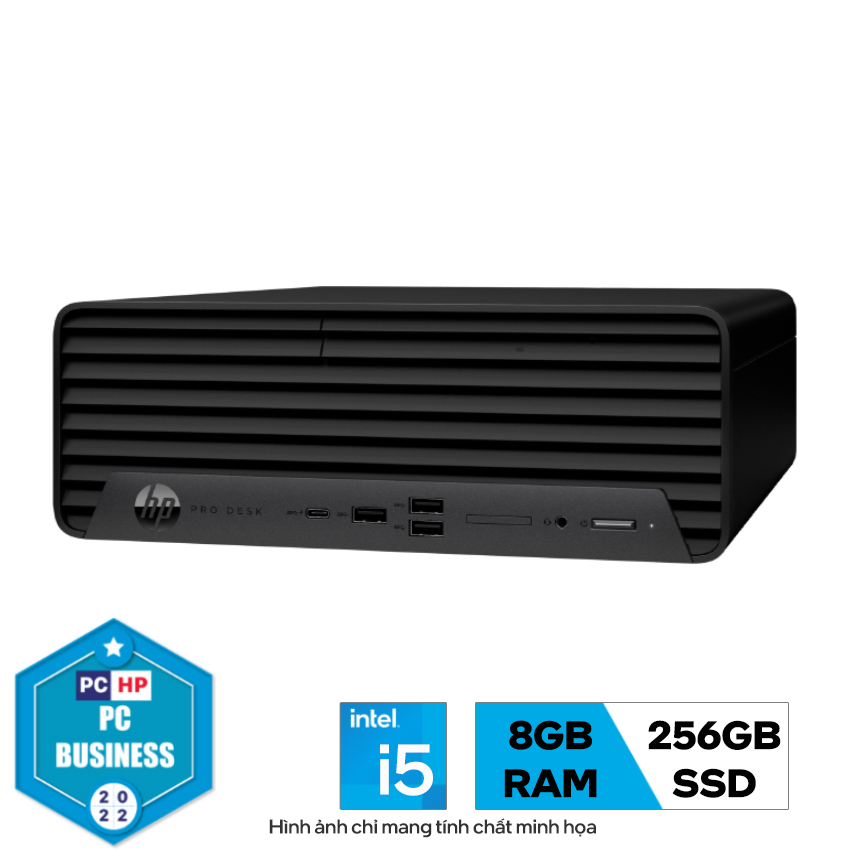 Máy tính để bàn HP Pro Small Form Factor 400 G9,Core i5-12500,8GB RAM,256GB SSD,Intel Graphics,Wlan ax+BT,USB Keyboard & Mouse,VGA Port,Win11 Home 64