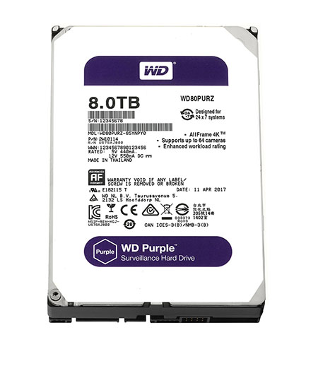 HDD WD Purple 8TB - WD80PURZ TÍM