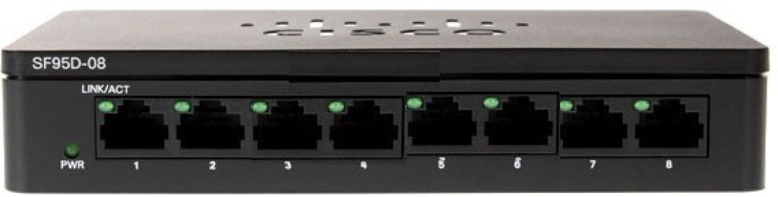 CISCO SF95D-08 10/100Mbps UNMANAGED SWITCH - 8 PORT
