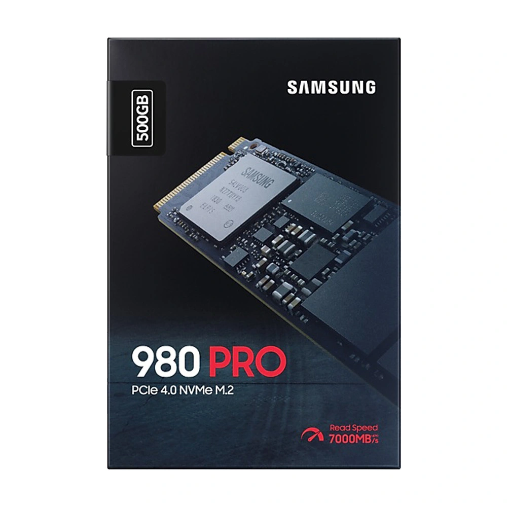 SSD Samsung 980 Pro PCIe Gen 4.0 x4 NVMe V-NAND M.2 2280 500GB MZ-V8P500BW