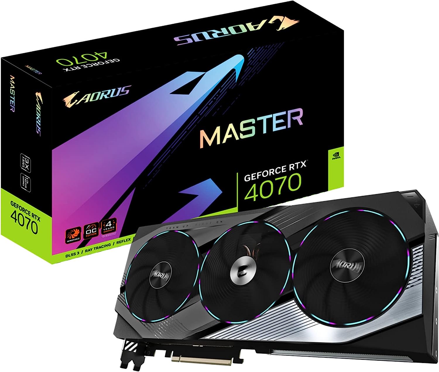 Card đồ họa Gigabyte AORUS GeForce RTX 4070 Master 12G