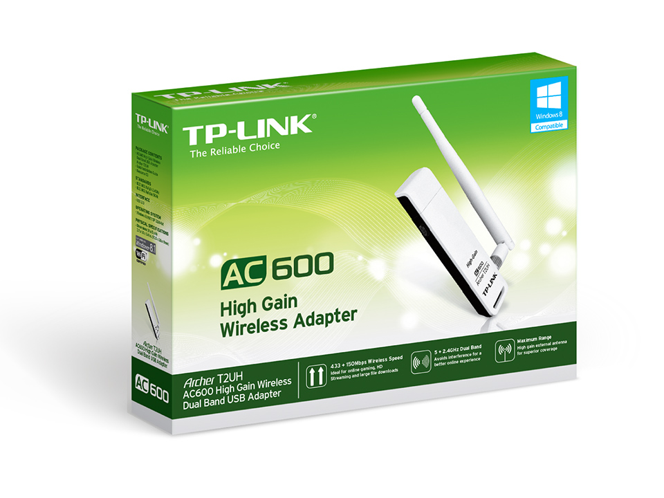 TP-LINK Wireless USB Adapter - Bộ chuyển đổi USB Không dây Băng tần kép AC600 - Archer T2UH