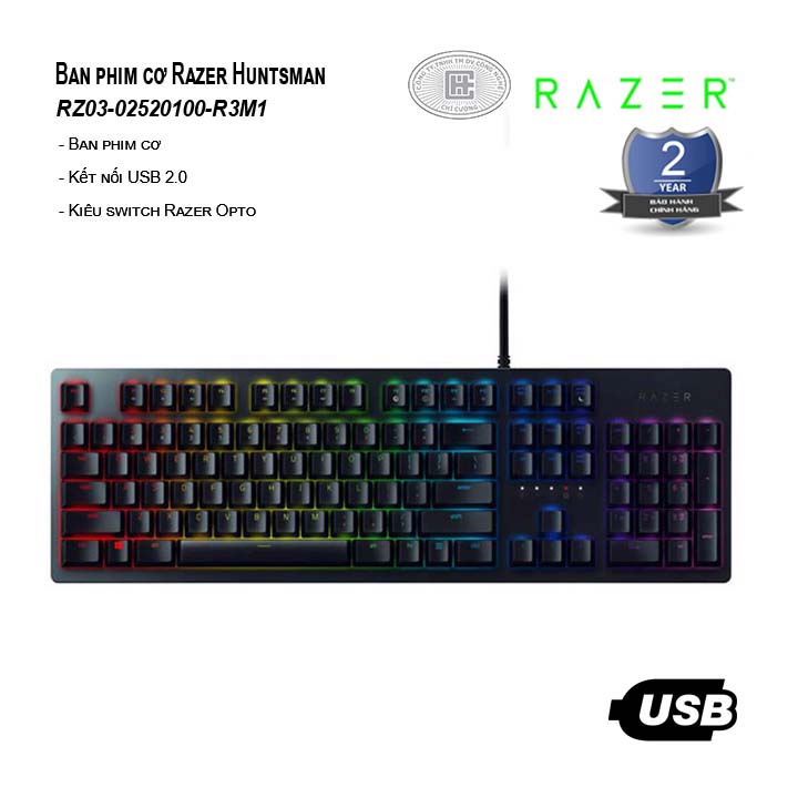 Bàn phím cơ Razer Huntsman (RZ03-02520100-R3M1)