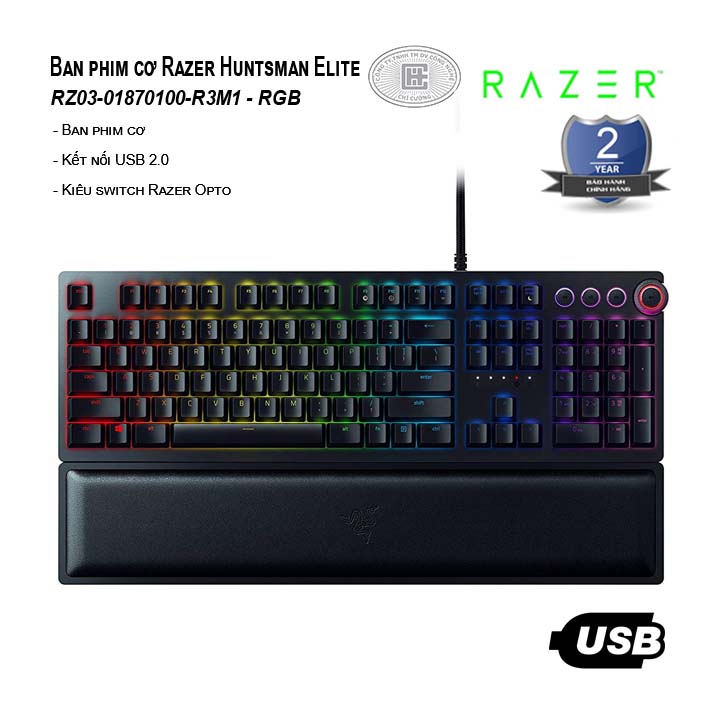 Bàn phím cơ Razer Huntsman Elite (RZ03-01870100-R3M1)