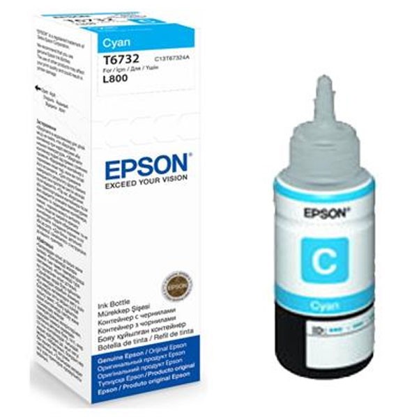 MỰC IN EPSON - C13T673200 CYAN - MÁY SỬ DỤNG: L800