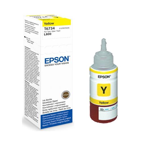 MỰC IN EPSON - C13T673400 YELLOW - MÁY SỬ DỤNG: L800