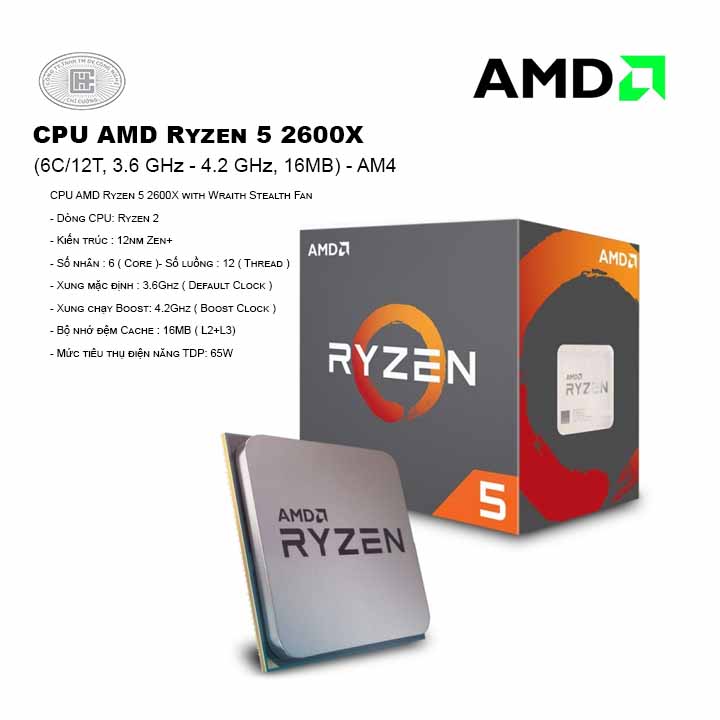 CPU AMD RYZEN 5 2600X 