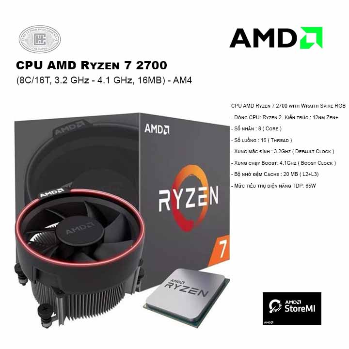 CPU AMD RYZEN 7 2700