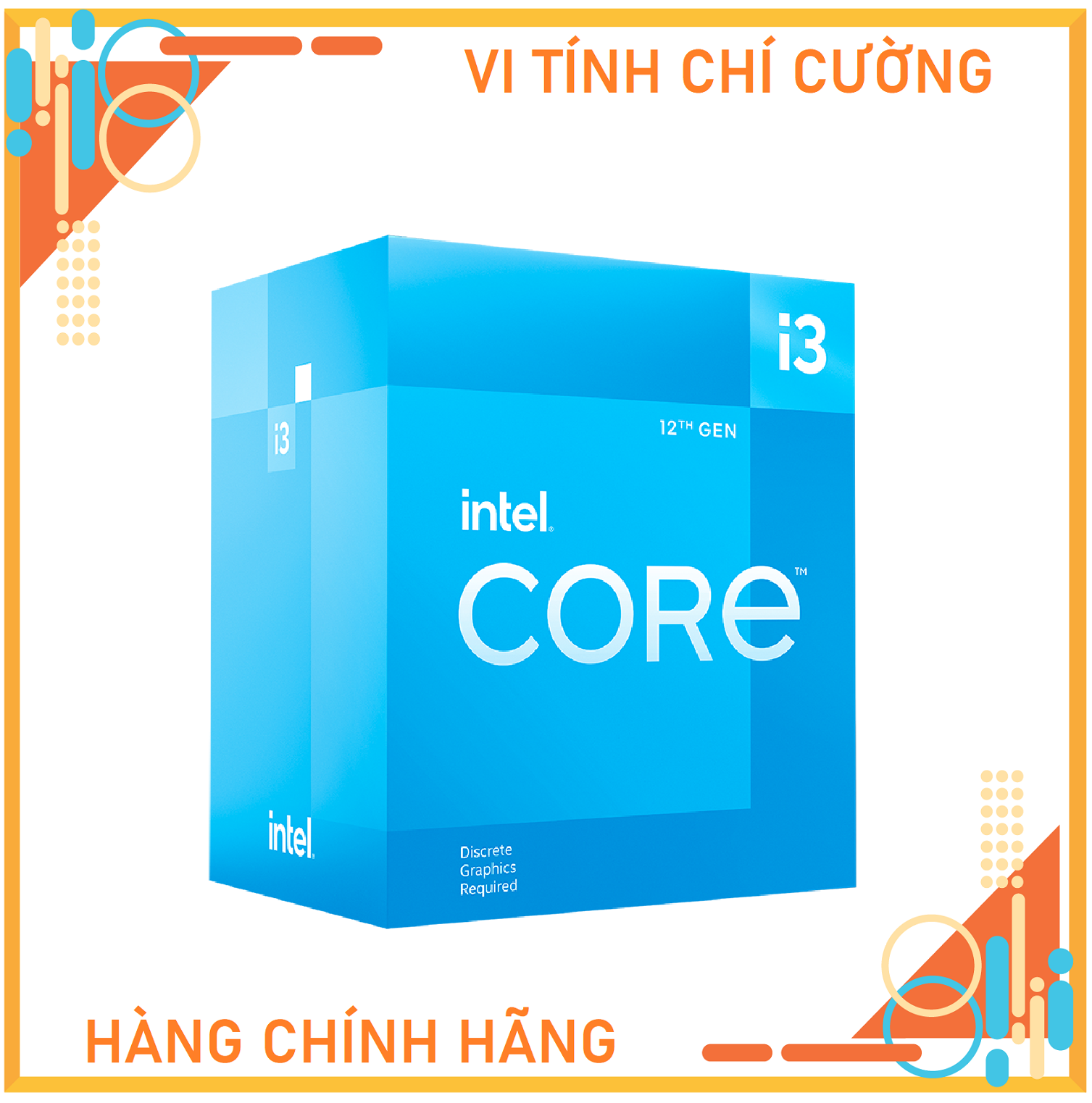 CPU Intel Core i3 12100F / 3.3GHz Turbo 4.3GHz / 4 Nhân 8 Luồng / 12MB / LGA 1700