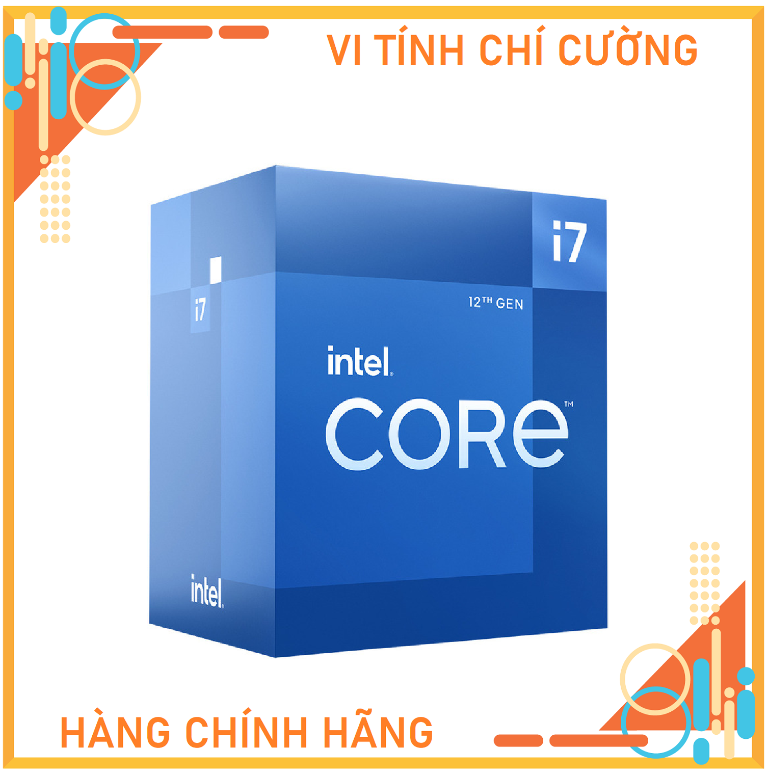 CPU Intel Core i7-12700F (Up to 4.8Ghz, 12 nhân 20 luồng, 25MB Cache, 125W) - Socket Intel LGA 1700)