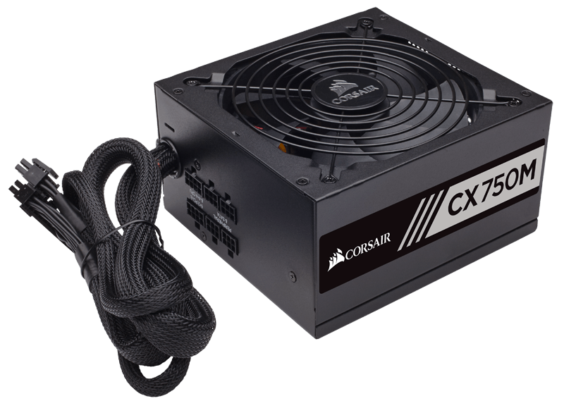 NGUỒN MÁY TÍNH CORSAIR - CX750M - 80 Plus Bronze - New - Semi Modul - CP-9020061-NA