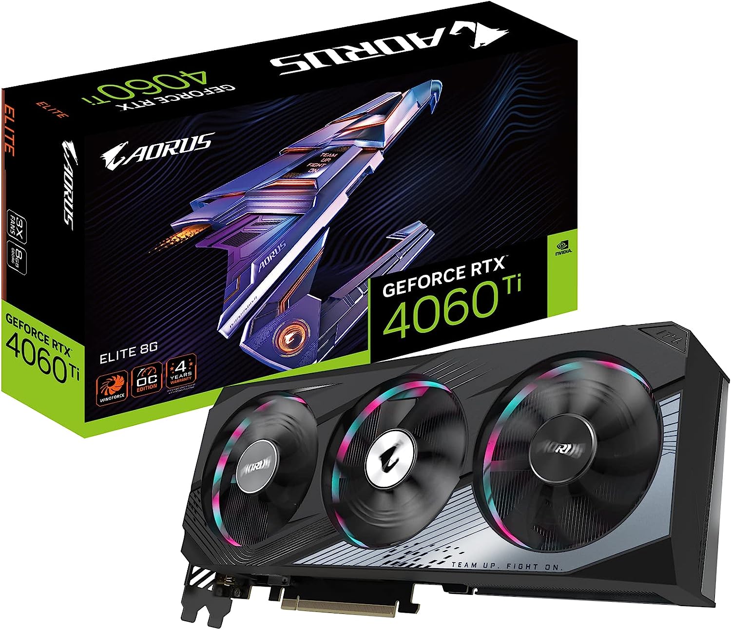 Card đồ họa Gigabyte AORUS GeForce RTX 4060 Ti Elite 8G