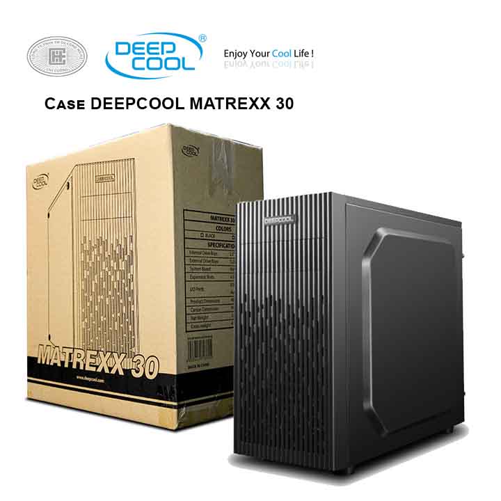 Case DEEPCOOL Matrexx 30 - Mid Tower (Đen)