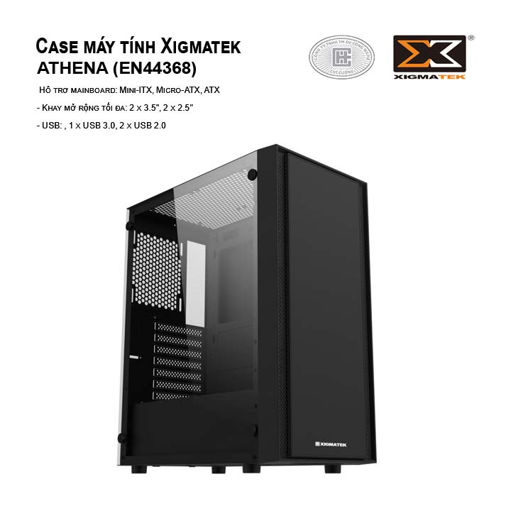 Case máy tính XIGMATEK Athena (EN44368) - GAMING ATX