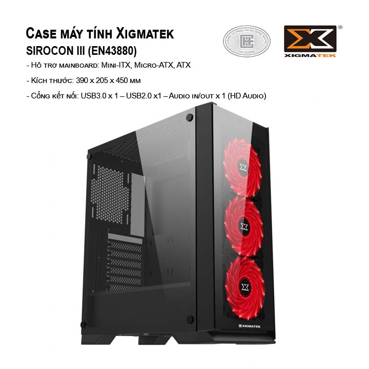 Case máy tính Xigmatek SIROCON III (EN43880)