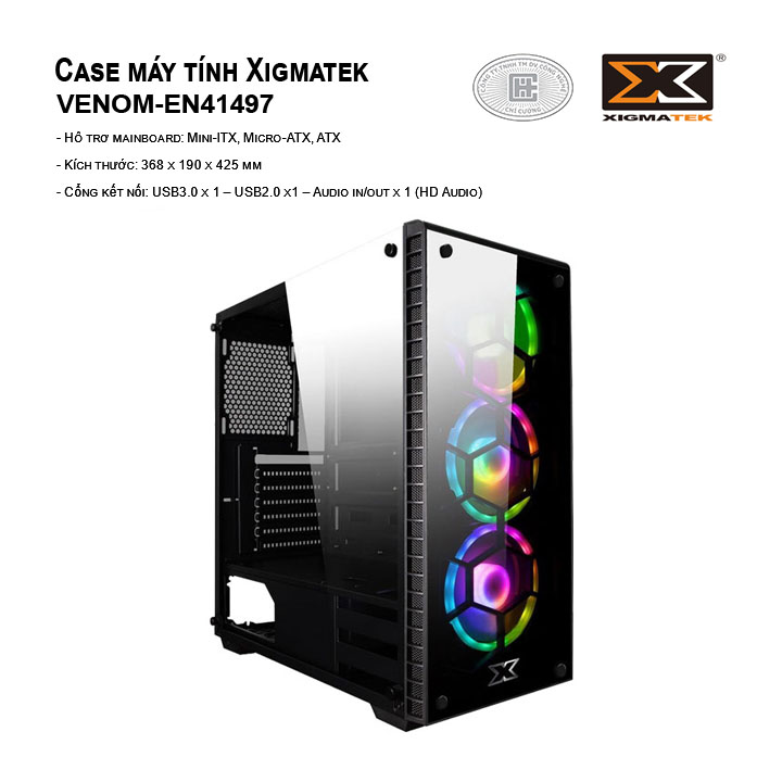 Case máy tính Xigmatek Venom (EN41497) (No Fan)