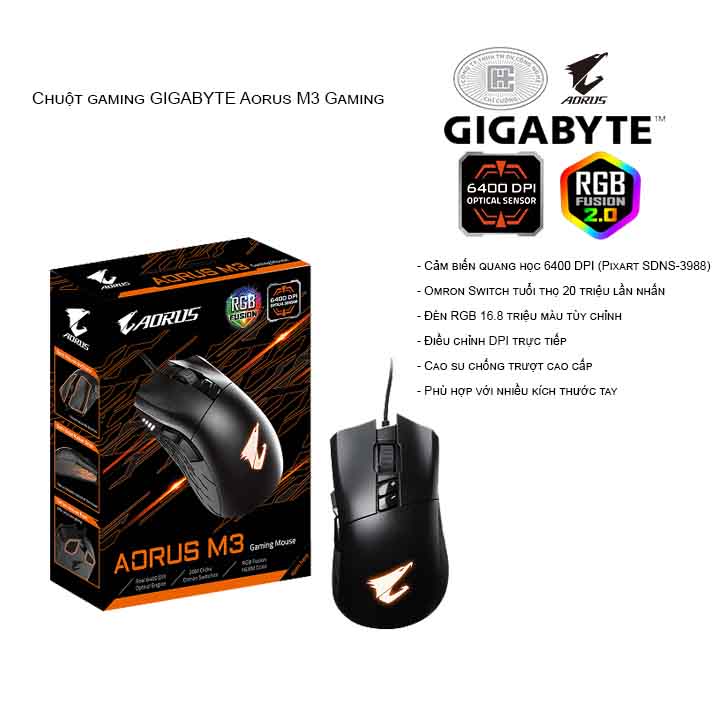 Chuột gaming GIGABYTE Aorus M3