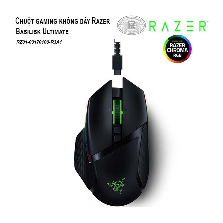 Chuột gaming Razer Basilisk Ultimate Wireless (RZ01-03170100-R3A1)