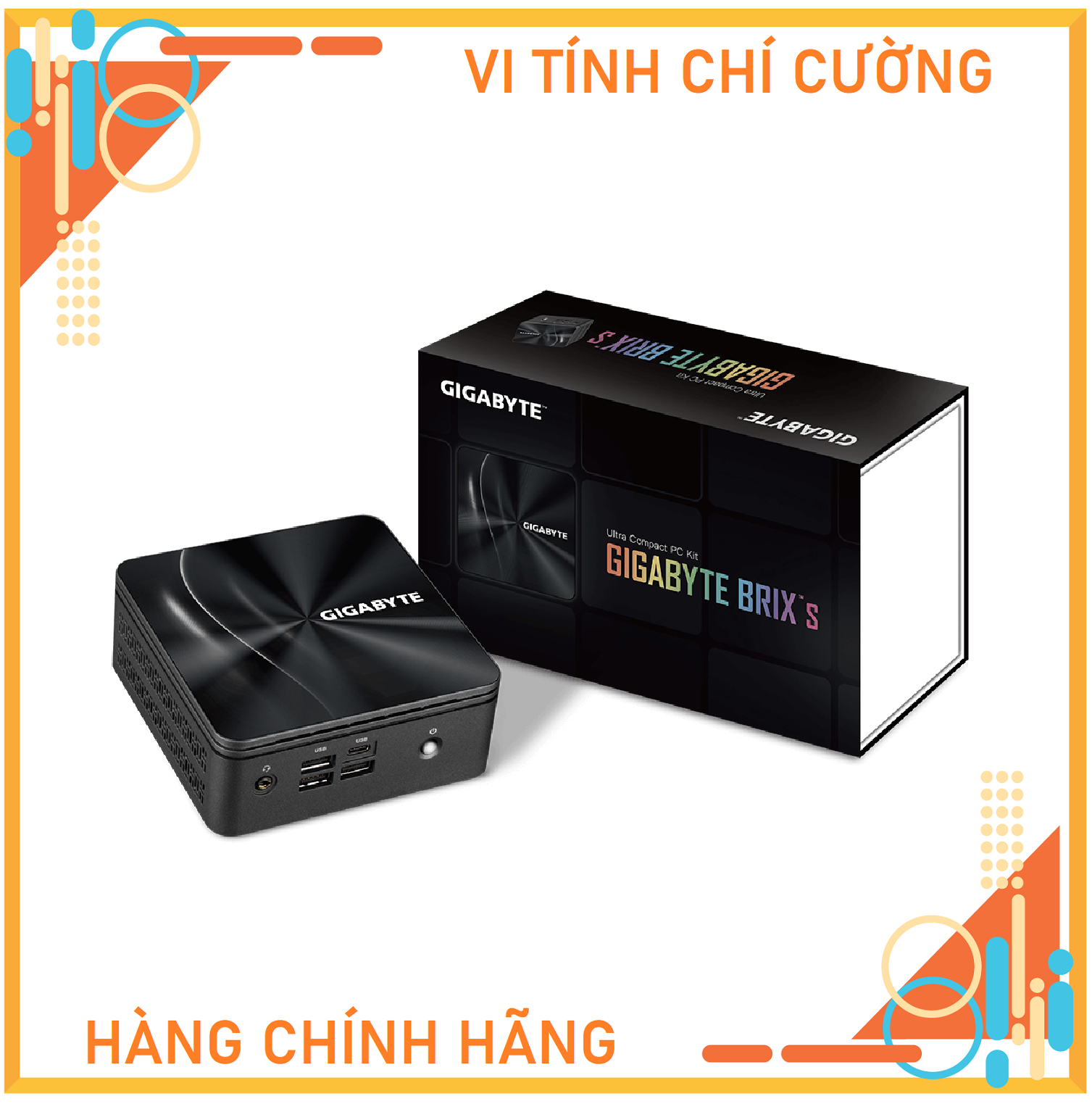 Mini PC Kit Gigabyte GB-BR (GB-BRR3H-4300-BWEU) tích hợp chip AMD Ryzen R3-4300U (3.7GHz)