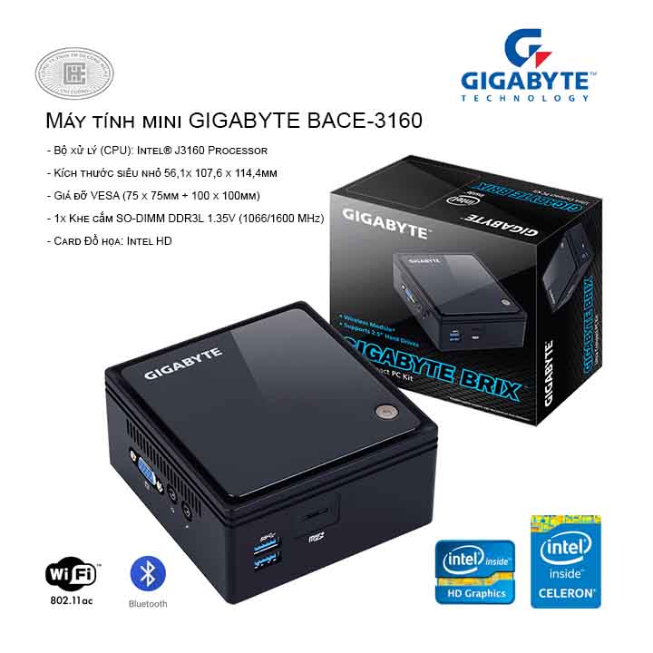 Máy tính mini GIGABYTE BACE-3160