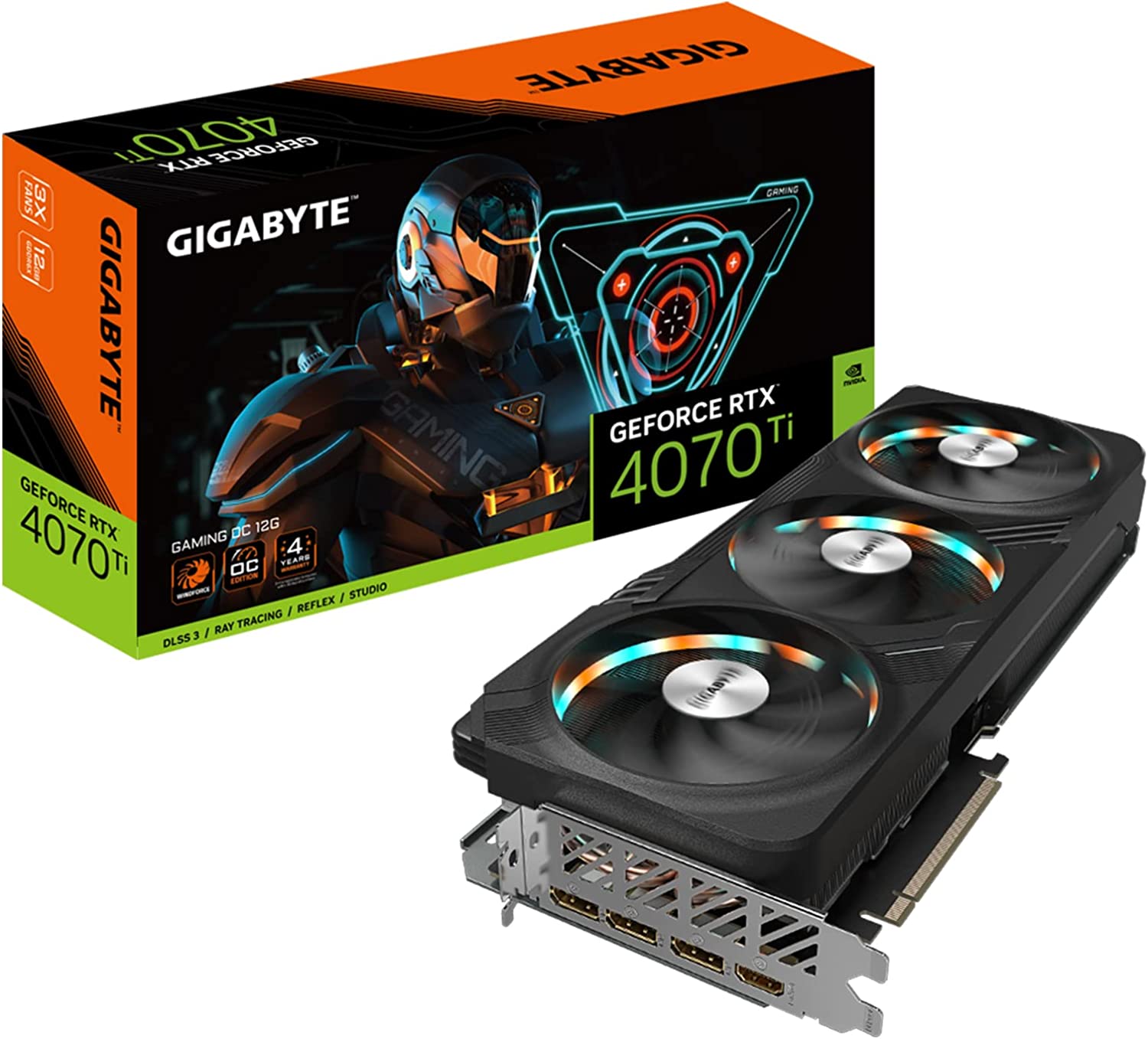 Card đồ họa Gigabyte GeForce RTX 4070 Ti Gaming OC 12G