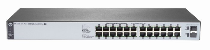 HPE OfficeConnect 1820 24G PoE+ (185W) Switch - J9983A 