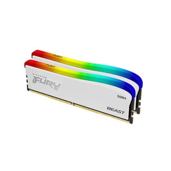 RAM KINGSTON FURY BEAST WHITE RGB SE 16GB (8GB x2) BUS 3600MHz CL17 