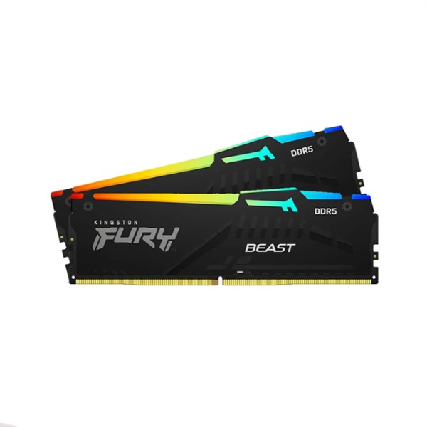RAM KINGSTON DDR5 FURY Beast RGB 16GB (8GB x2) BUS 5600MHz CL40