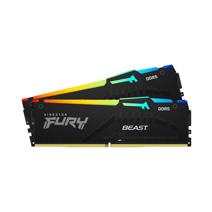 RAM KINGSTON DDR5 FURY BEAST RGB EXPO 16GB (2X8GB) BUS 5200MHZ (KF552C36BBEAK2-16)