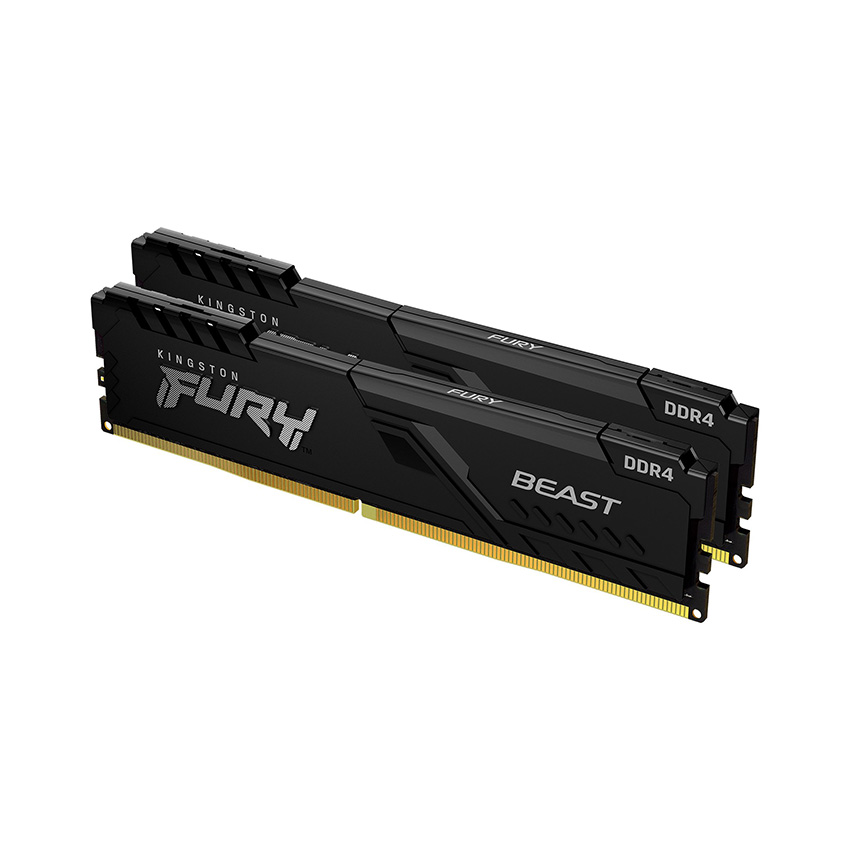 Kit Ram Kingston Fury 16GB 3200MHz DDR4 CL16 DIMM (Kit of 2) Beast Black