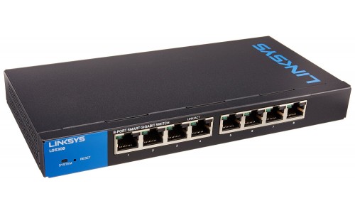 LINKSYS LGS308P - 8-Port Smart PoE+ Gigabit Switch