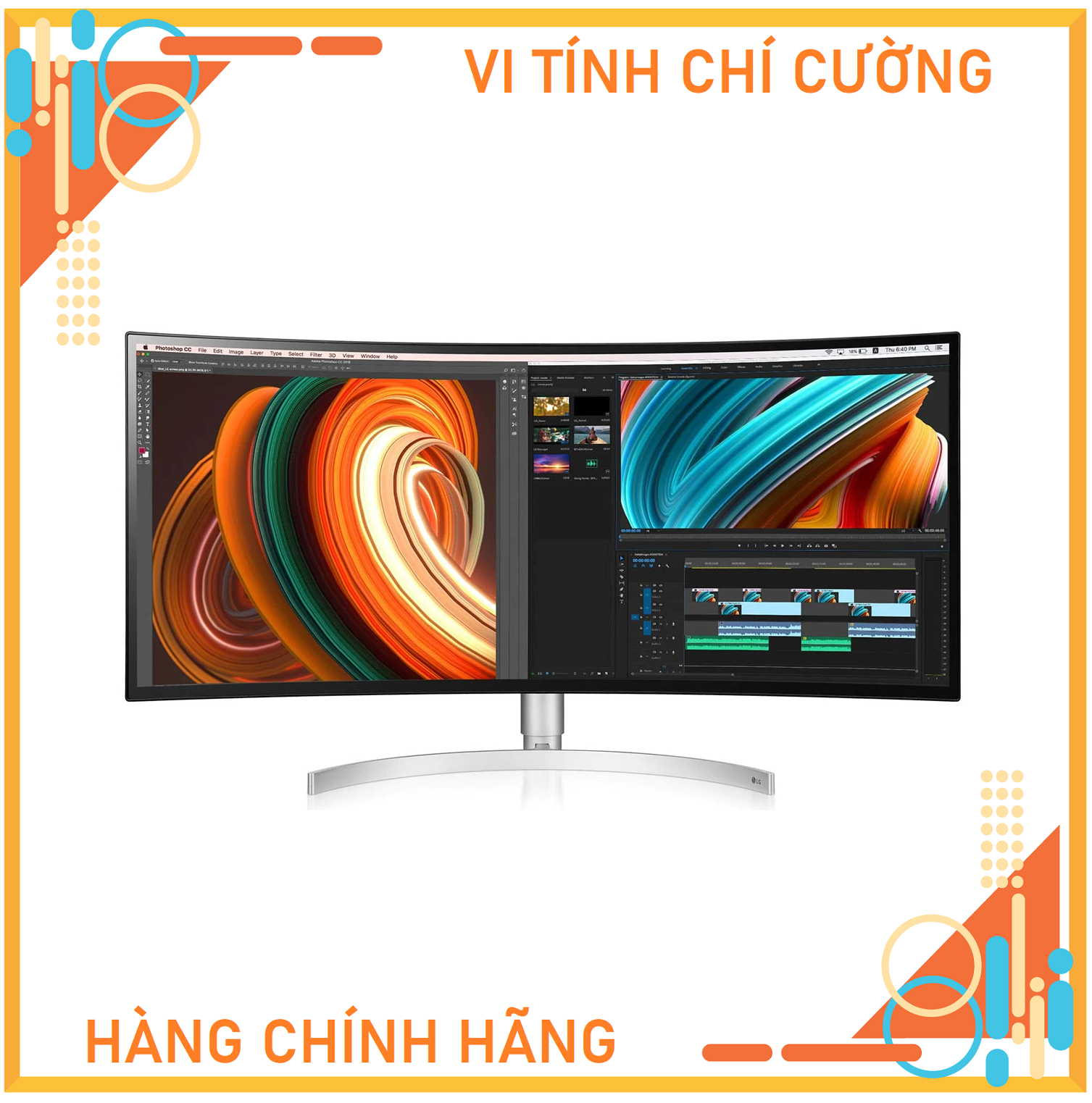 Màn hình LG 34WK95C-W.ATV (34 inch/2K/NanoIPS/75Hz/5ms/400 nits/HDMI+DP+USB-C/Cong)