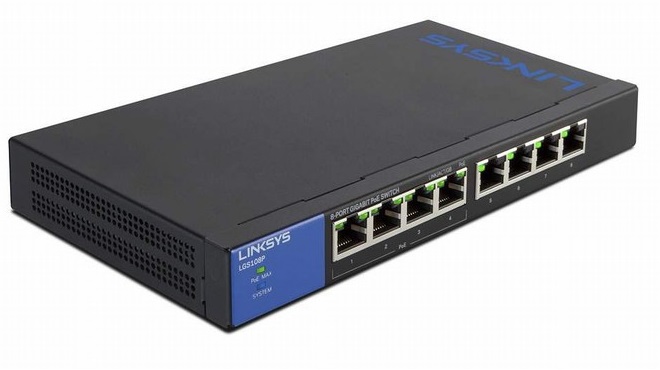 Linksys 8 Ports Gigabit PoE+Switch LGS108P - UNMANAGED SWITCH