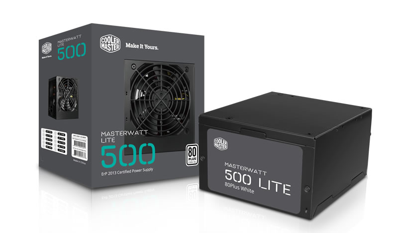 Nguồn Cooler Master MASTERWATT LITE 500 chuẩn 80 Plus WHITE